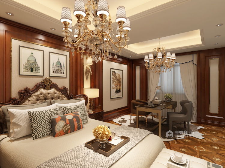 323平高贵华丽系欧式-卧室效果图及设计说明
