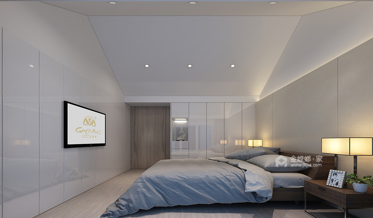 180平现代风 “复式”生活-卧室效果图及设计说明