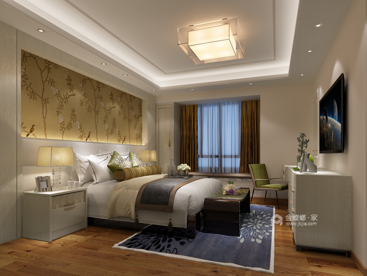 242平新中式大宅-卧室效果图及设计说明