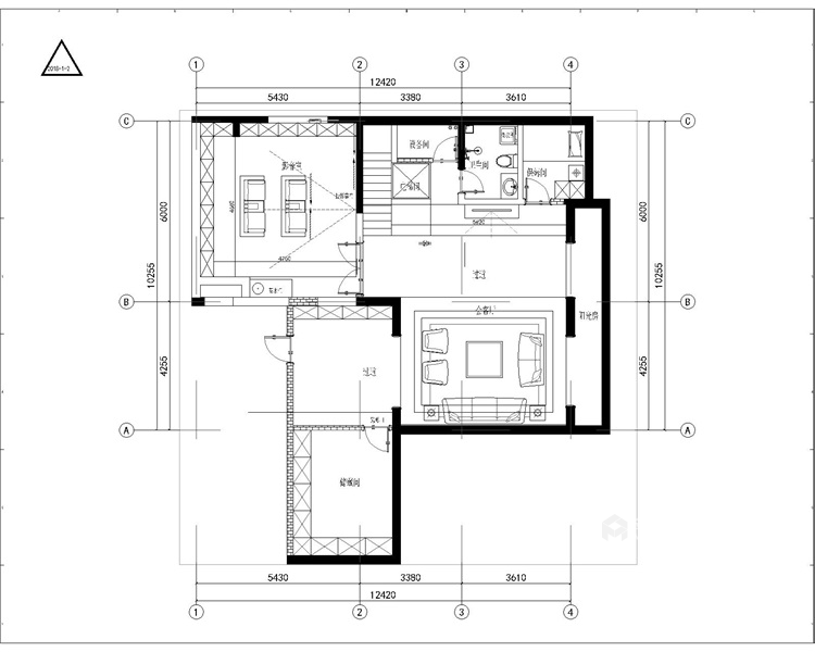 500平现代别墅，你可以这样装修你的新家-业主需求&原始结构图