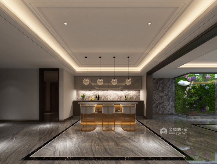 384平新中式大宅，品味古朴与美好的时光-空间效果图
