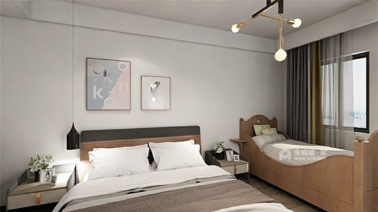黑白经典，轻奢现代风-卧室效果图及设计说明
