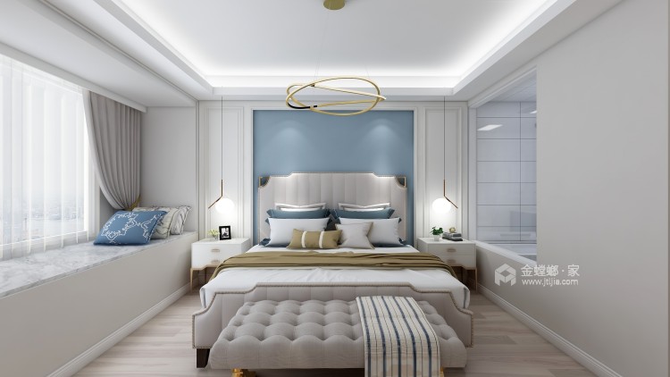 174平多储物空间美式轻奢风-卧室效果图及设计说明