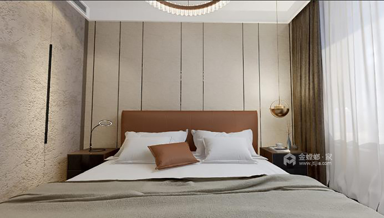 181时尚现代风格-卧室效果图及设计说明