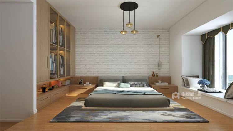 日式轻奢风，给你一个惬意的生活-卧室效果图及设计说明