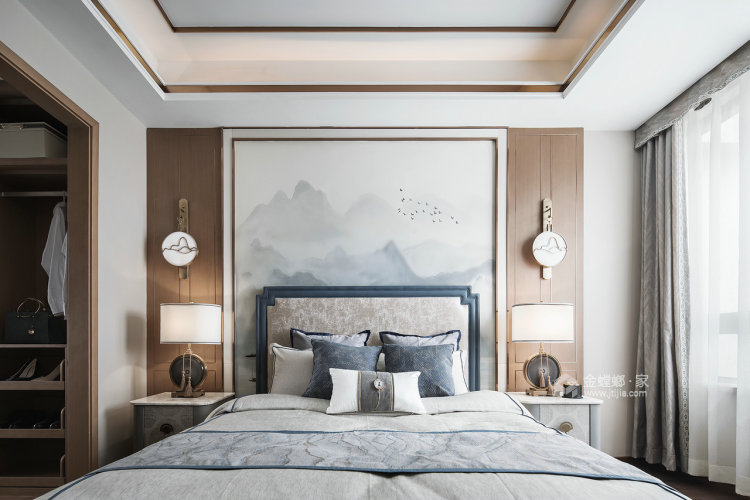 打造最美新中式-卧室效果图及设计说明