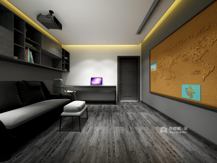 现代极简风格，简单、纯粹、人性化-卧室效果图及设计说明