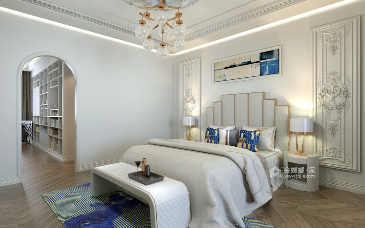 白色复古欧式，做维多利亚时代的公主-卧室效果图及设计说明