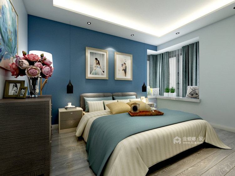 132北欧风格打造优雅而沉稳的未来家-卧室效果图及设计说明