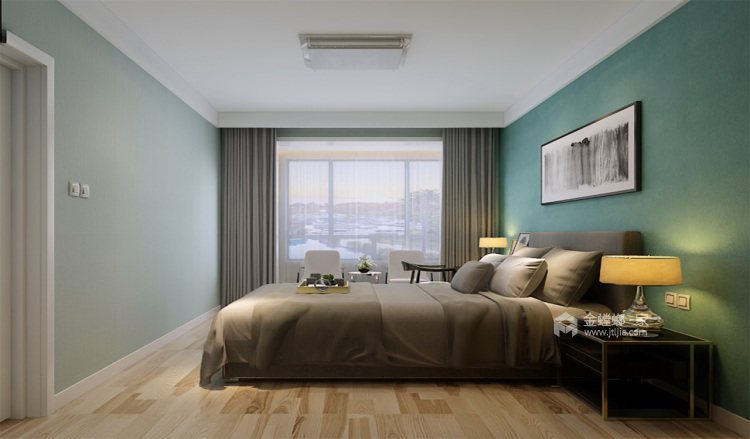 200平现代简约三居，收纳充足配色干净-卧室效果图及设计说明