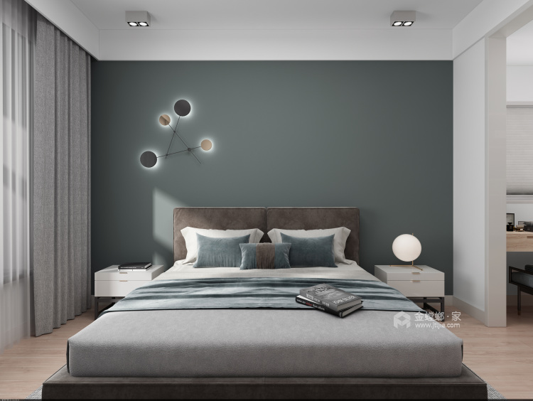 132平现代风格家，温馨且舒适-卧室效果图及设计说明