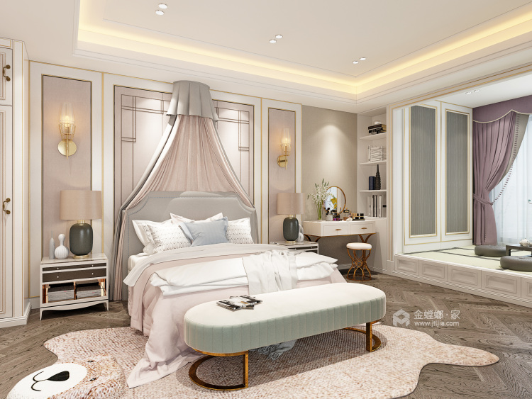 多彩设计，演绎时尚之美-卧室效果图及设计说明