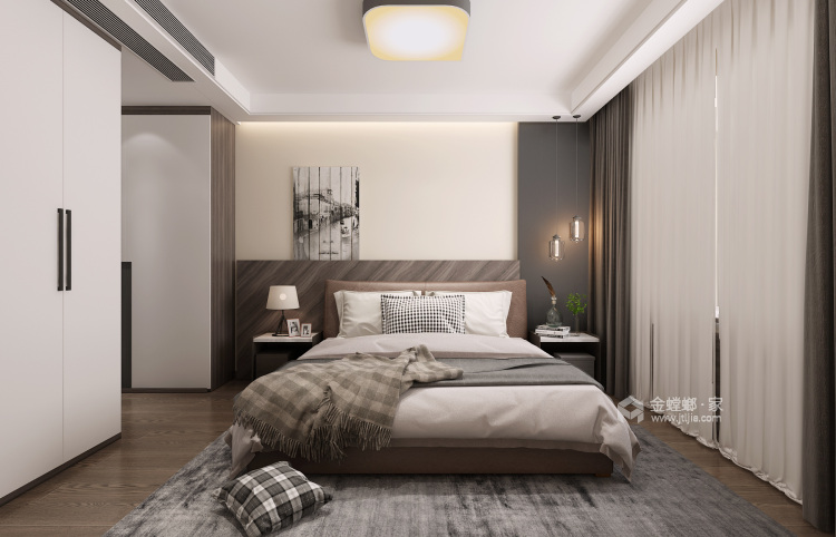 135平极致简奢，演绎品质生活-卧室效果图及设计说明