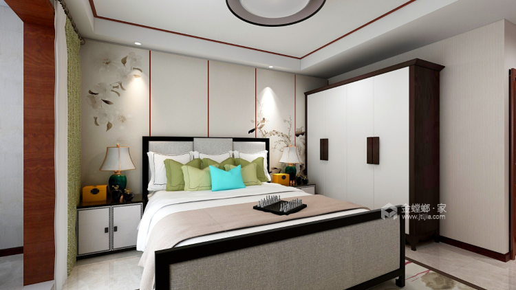 新中式 给孩子一个温暖的家-卧室效果图及设计说明