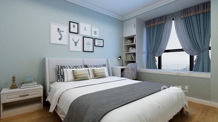 干净精致的美式家居，带来宁静生活享受-卧室效果图及设计说明