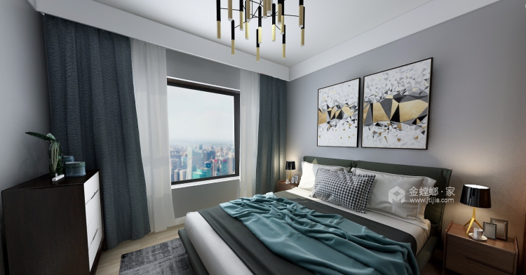 现代人的温暖生活-卧室效果图及设计说明