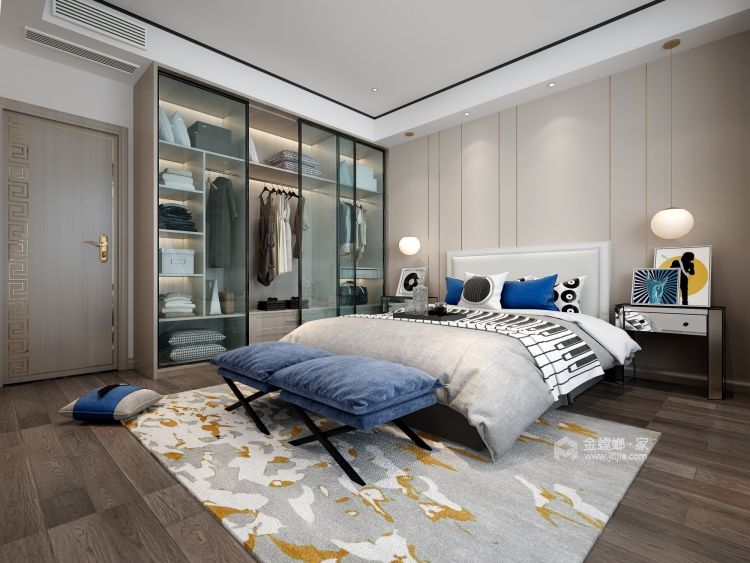 235平米品质生活家-卧室效果图及设计说明
