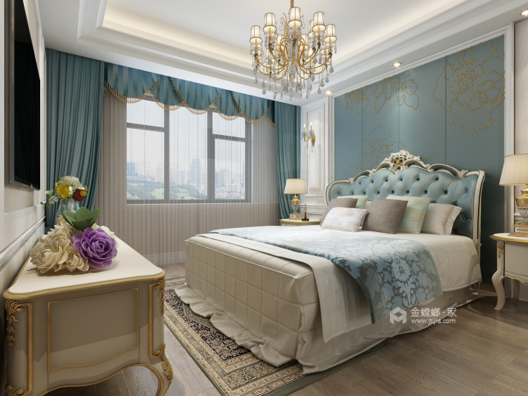 135平典雅大气的欧式风-卧室效果图及设计说明