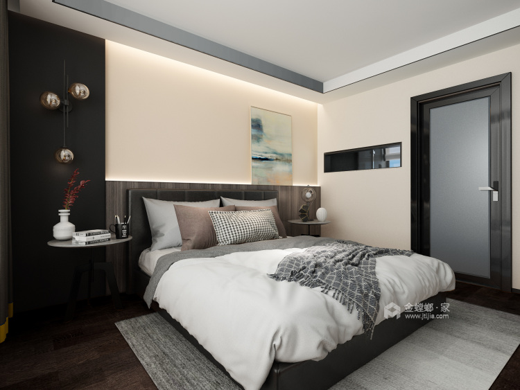 135平现代，居家的选择-卧室效果图及设计说明