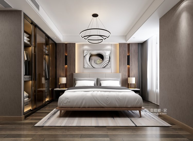 现代简约：生活只留下你最喜欢的样子-卧室效果图及设计说明
