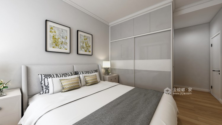 105平原木色清新北欧风-卧室效果图及设计说明