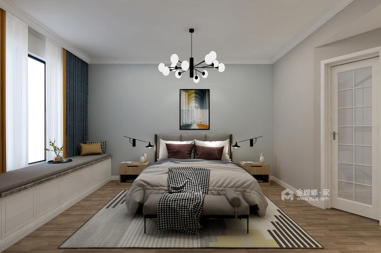盛世华都极简现代风-卧室效果图及设计说明