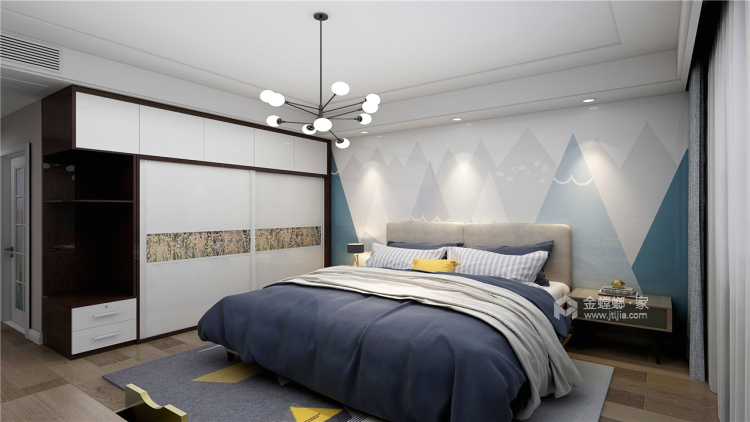 112简约舒适现代风-卧室效果图及设计说明