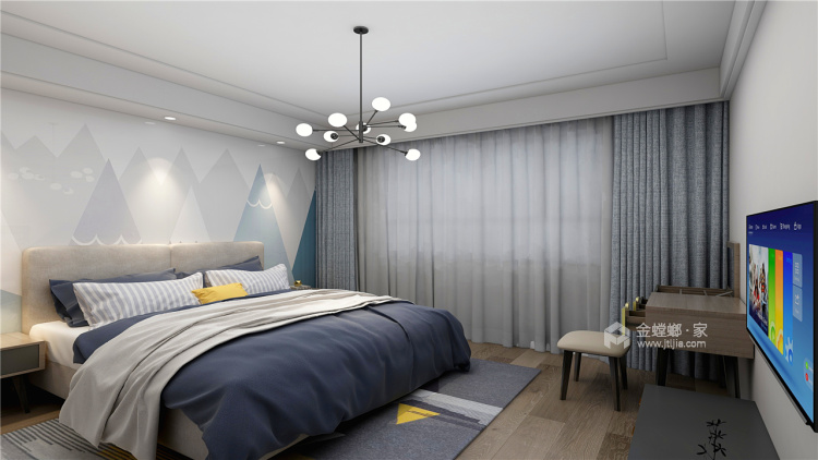 112简约舒适现代风-卧室效果图及设计说明