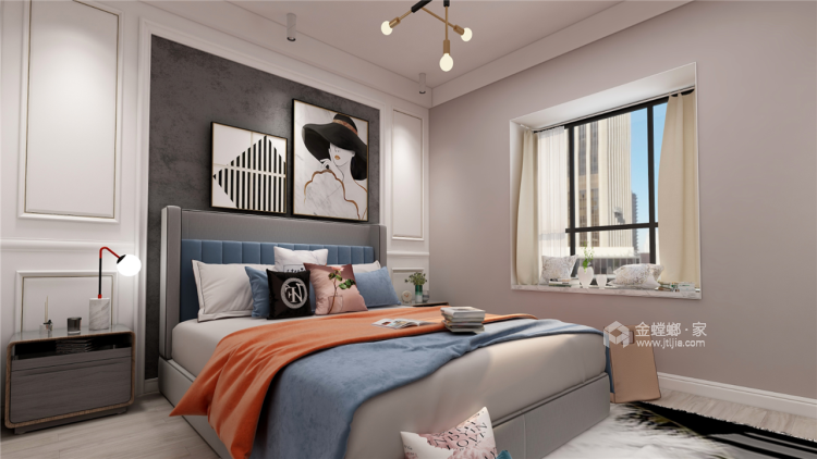 休憩心灵的港湾 144平米现代风格-卧室效果图及设计说明
