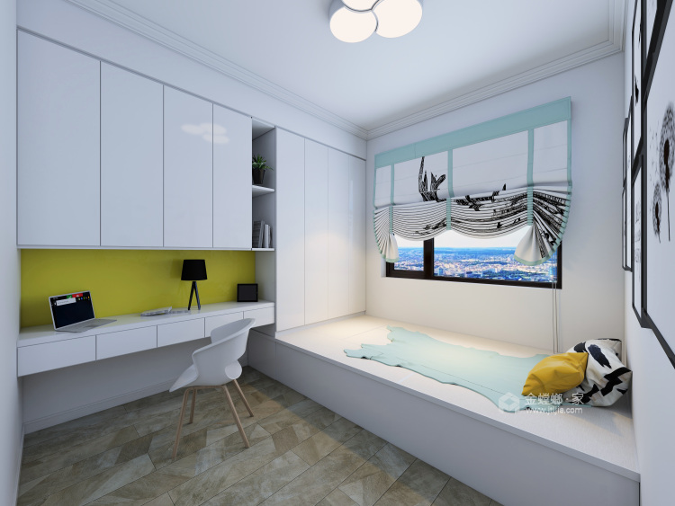 137平建业壹号城邦北欧风格-轻松明快四口之家-卧室效果图及设计说明