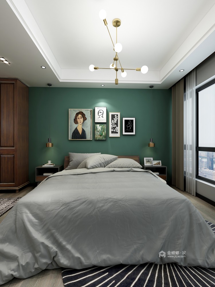西岸第一城新中式，感受原生态的美-卧室效果图及设计说明