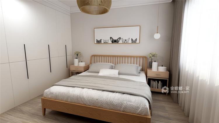 中式韵味130平三代同堂的温馨生活-卧室效果图及设计说明