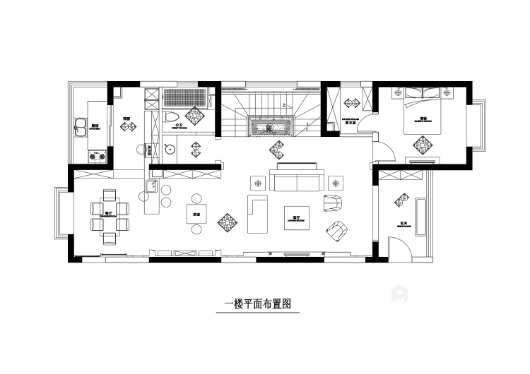 240平现代风格跃层公寓-平面设计图及设计说明