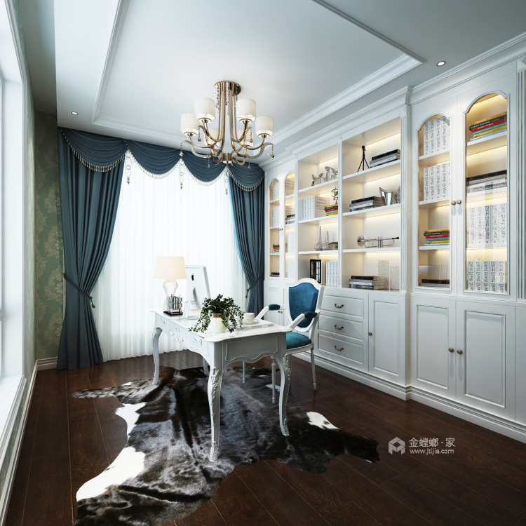 奢华的欧式浪漫 350平私家大宅享受高品位生活-空间效果图