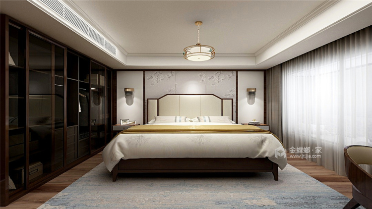 170平米新中式，把东方美带入生活-卧室效果图及设计说明