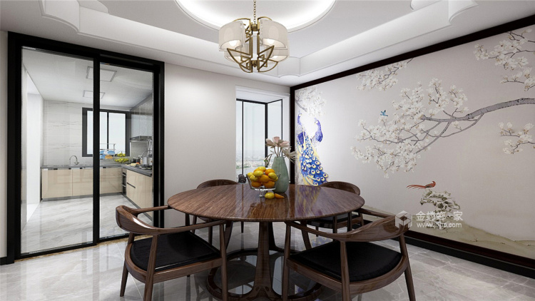170平米新中式，把东方美带入生活-餐厅效果图及设计说明