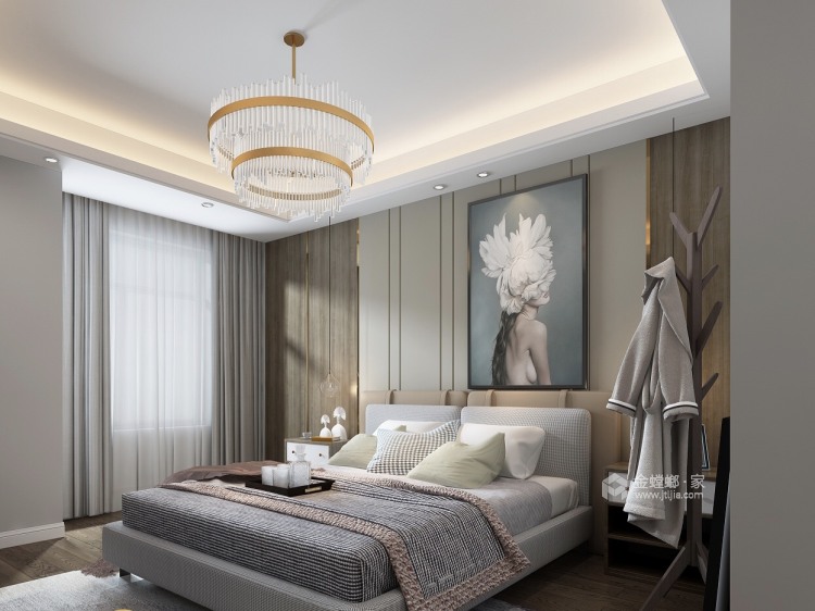 现代风的简约之美-卧室效果图及设计说明
