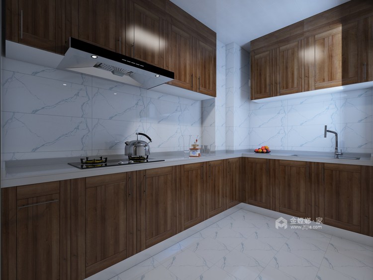 124平温馨舒适现代家居，原来可以这样设计-厨房
