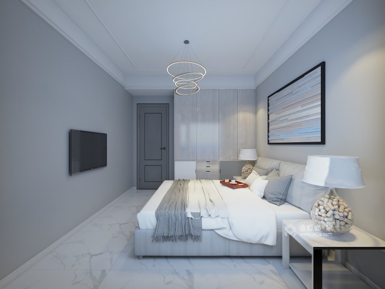 88平北欧简约小户型，打造您想要的温馨生活-卧室效果图及设计说明