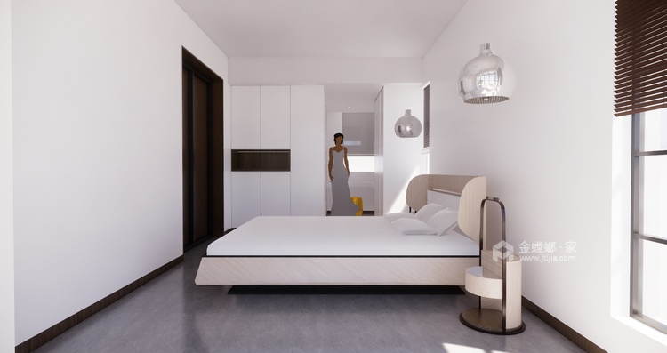 112平国画意境新中式-卧室效果图及设计说明