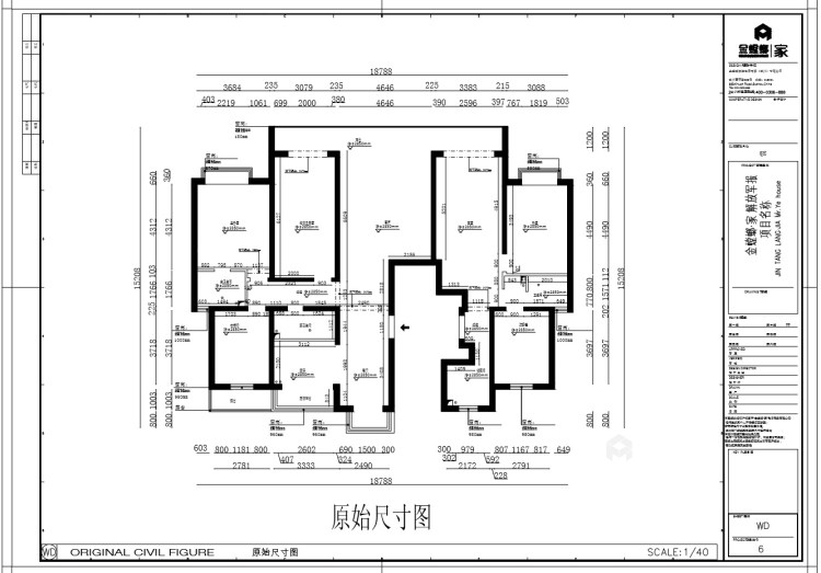205现代中式五居简单舒适生活-业主需求&原始结构图