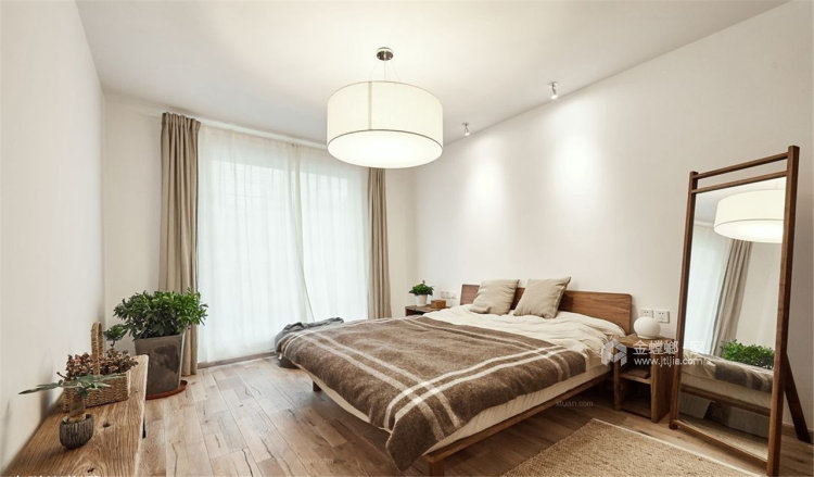 北欧原木风，简洁而不一般-卧室效果图及设计说明