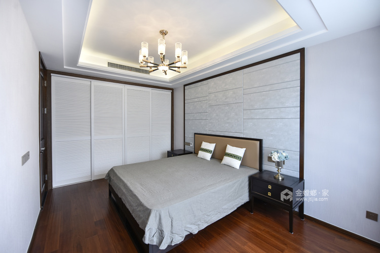 350㎡『轻奢+新中式』新家的设计细节~-卧室效果图及设计说明