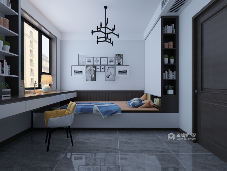 沉稳又不失时尚感的130新中式 这样设计超赞的-卧室
