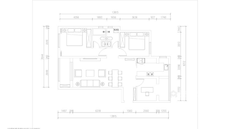 家的每一角都是风景-143平雅致新中式-平面设计图及设计说明