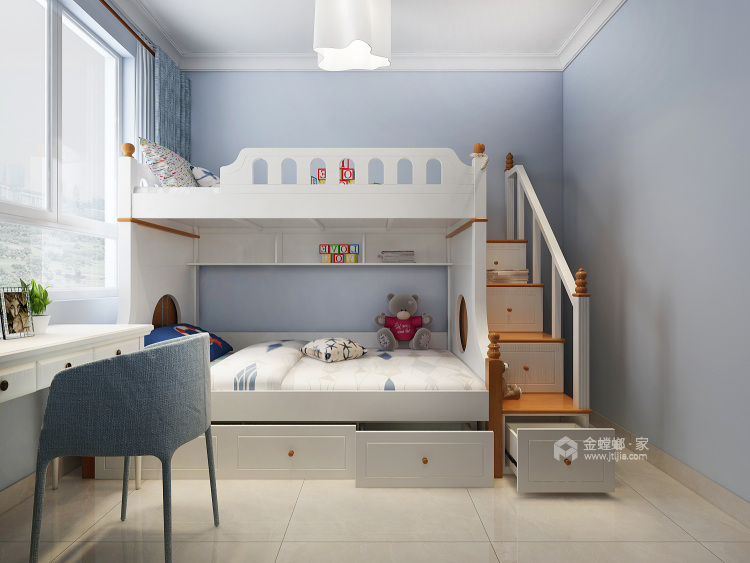 阳光100北欧风格117户型-卧室效果图及设计说明