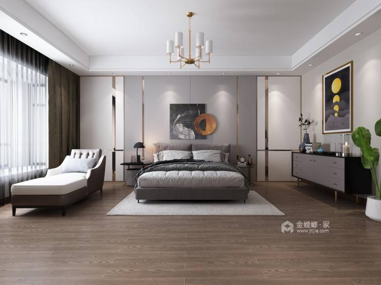 292平现代轻奢大宅-卧室效果图及设计说明