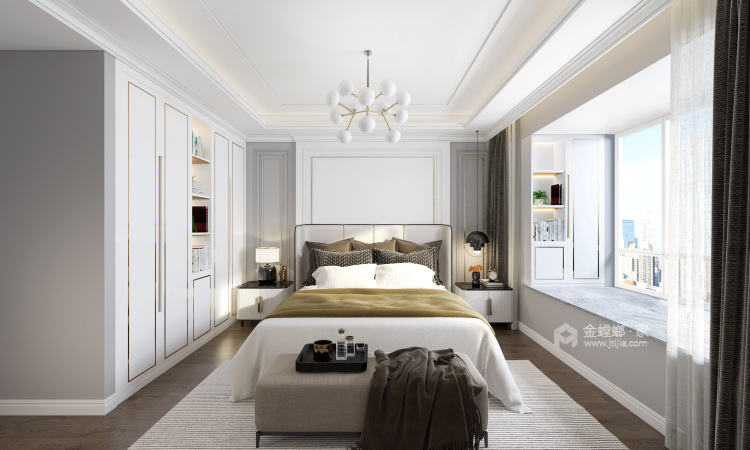 125平府东新区欧式风格-轻奢，现代人的生活方式-卧室效果图及设计说明