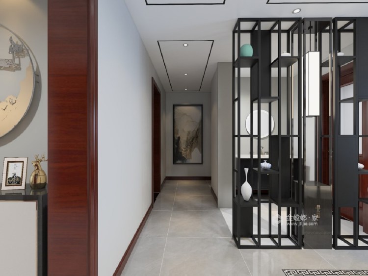 170平新中式家居，感受传统魅力-走廊