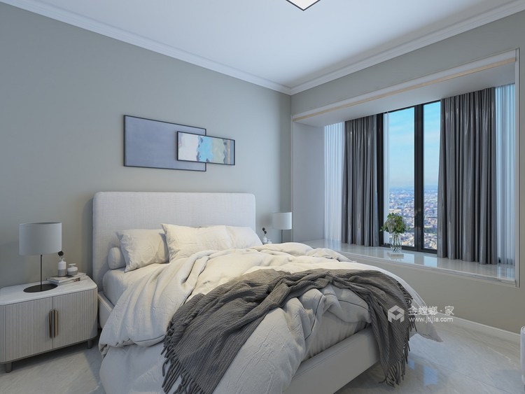 140平实用主义居住空间 装下整个理想生活-卧室效果图及设计说明